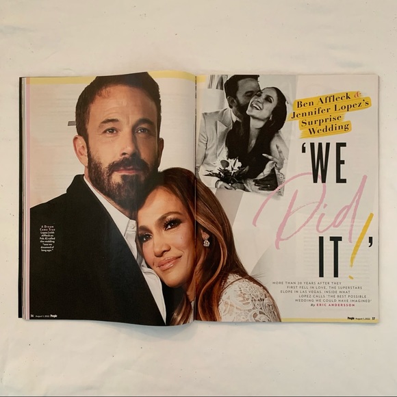 People Ben & Jen “Wed at Last!” Issue August 1, 2022 Magazine - Picture 2 of 5